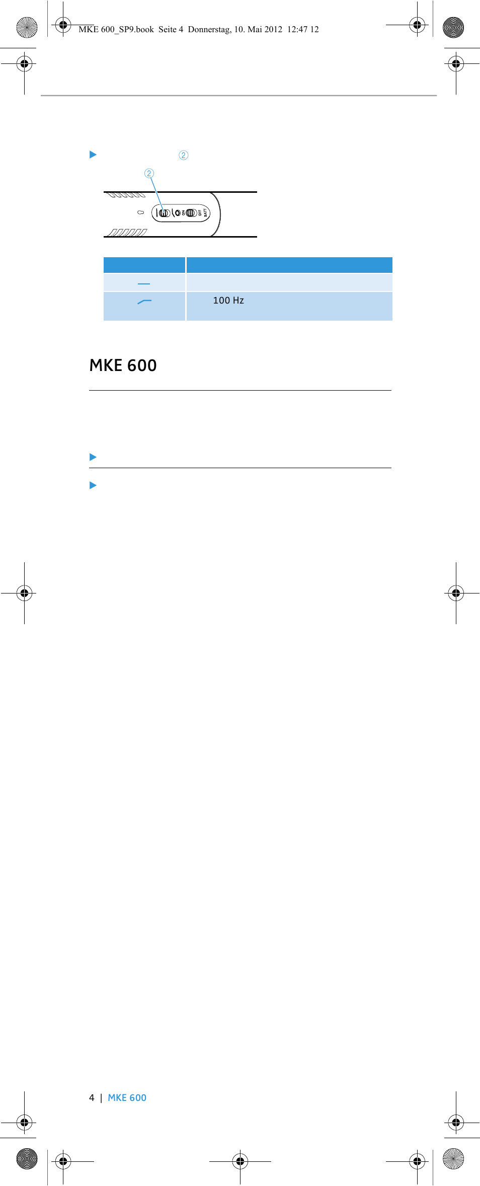 Mke 600 | Sennheiser MKE 600 User Manual | Page 54 / 60