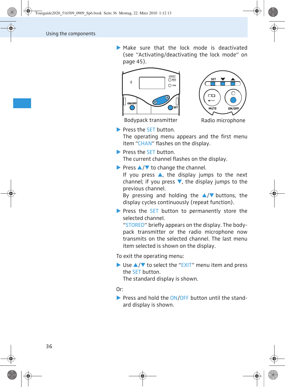 Sennheiser SR 2020-D User Manual | Page 104 / 196