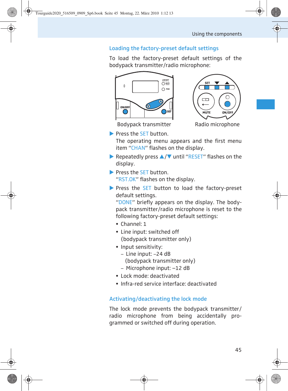 Sennheiser SR 2020-D User Manual | Page 113 / 196