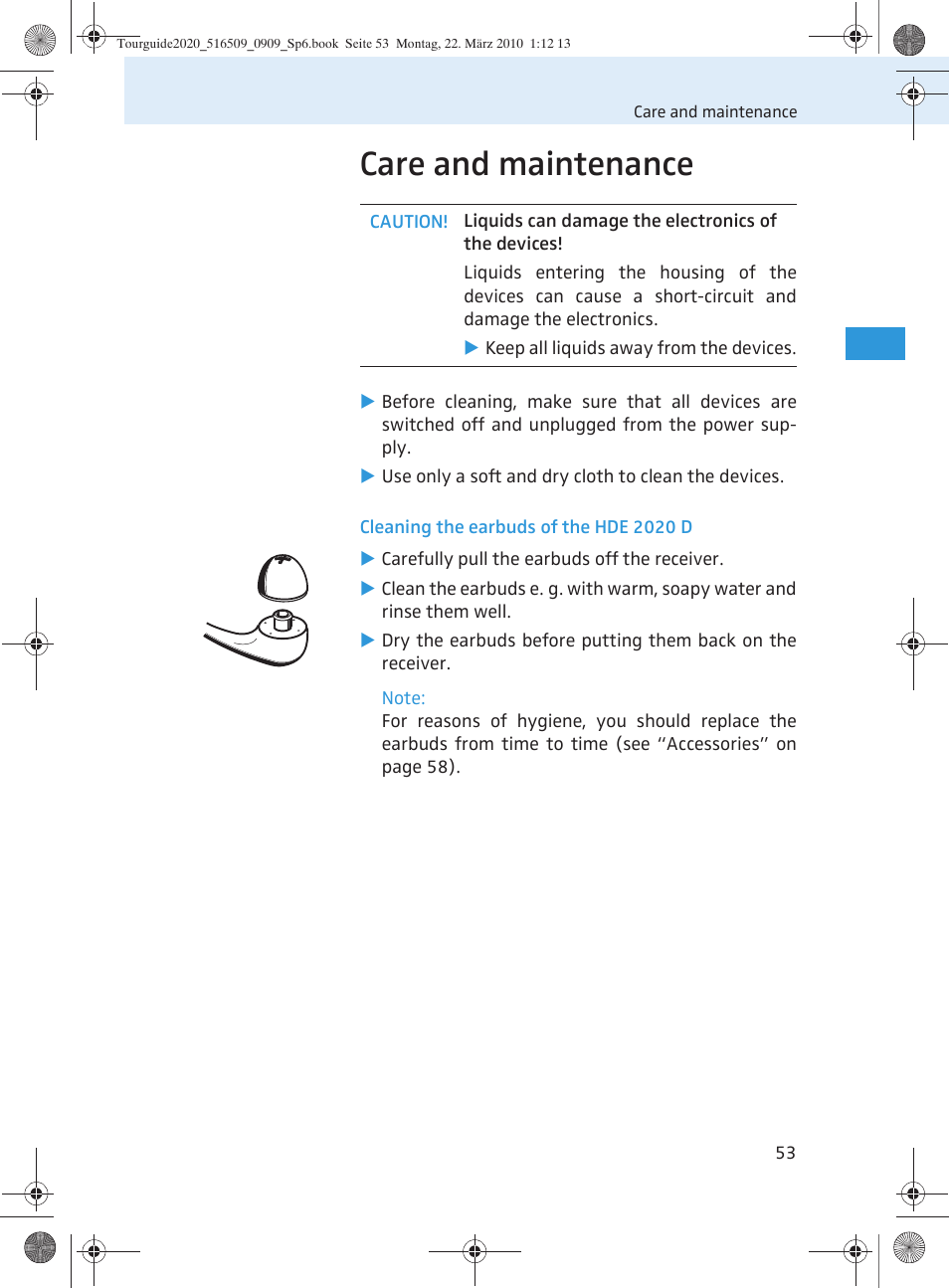 Care and maintenance | Sennheiser SR 2020-D User Manual | Page 121 / 196