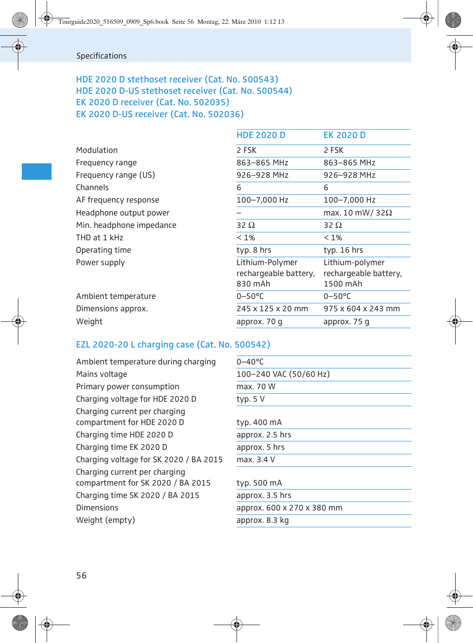 Sennheiser SR 2020-D User Manual | Page 124 / 196