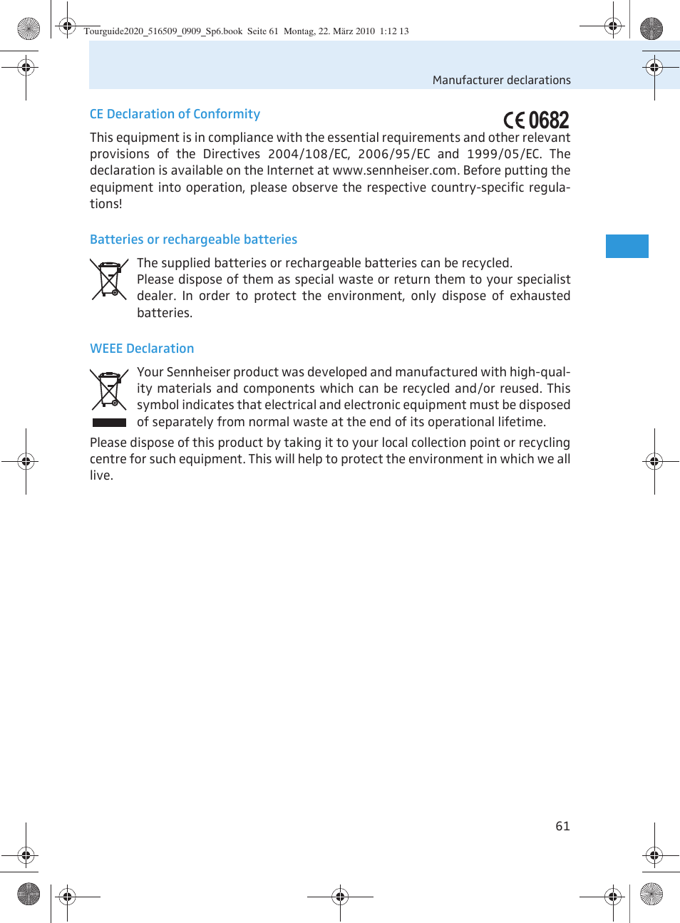 Sennheiser SR 2020-D User Manual | Page 129 / 196
