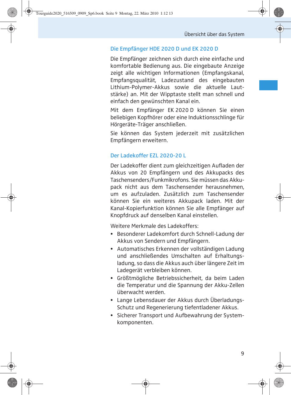 Sennheiser SR 2020-D User Manual | Page 13 / 196