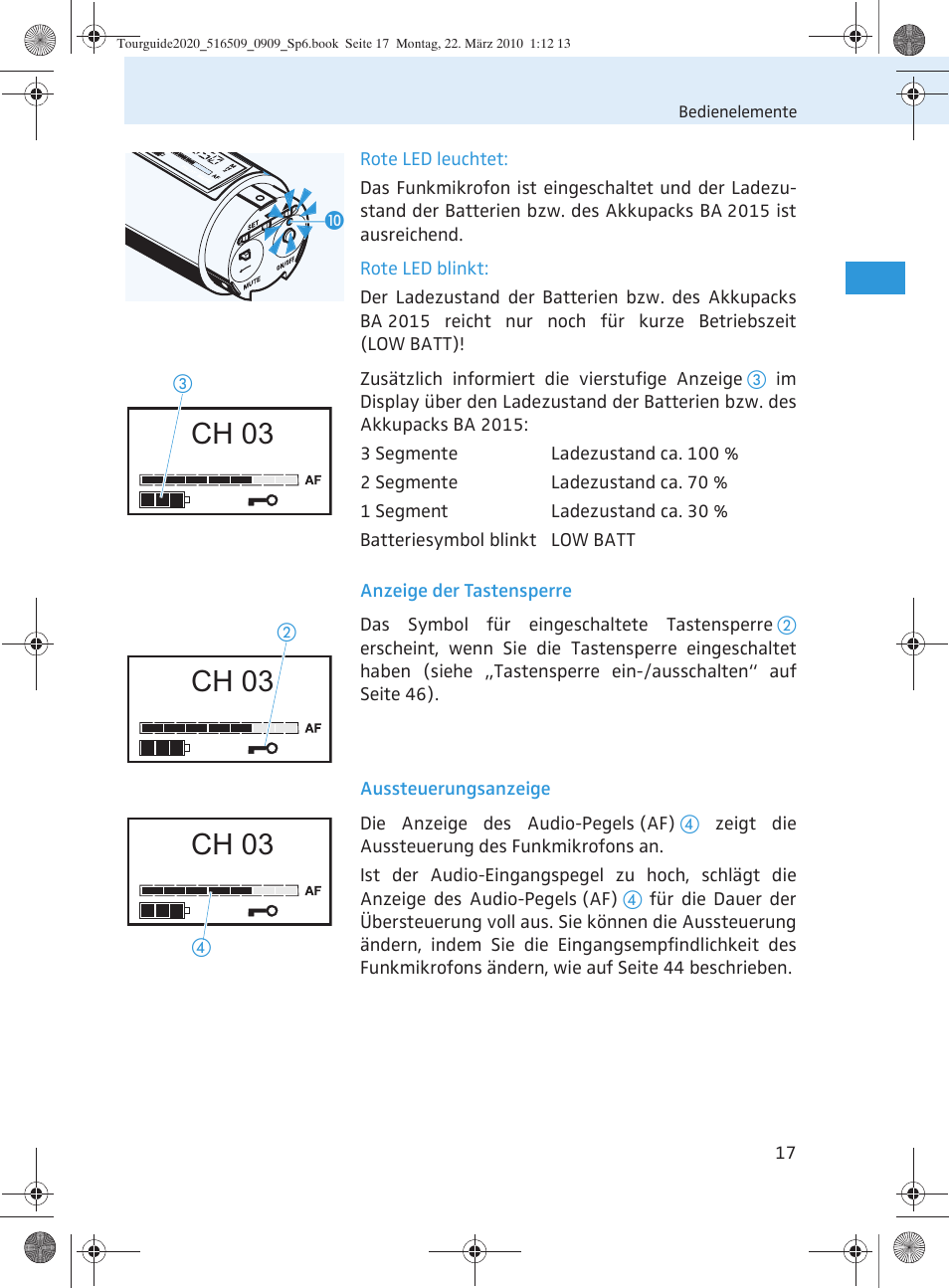 Ch 03 | Sennheiser SR 2020-D User Manual | Page 21 / 196