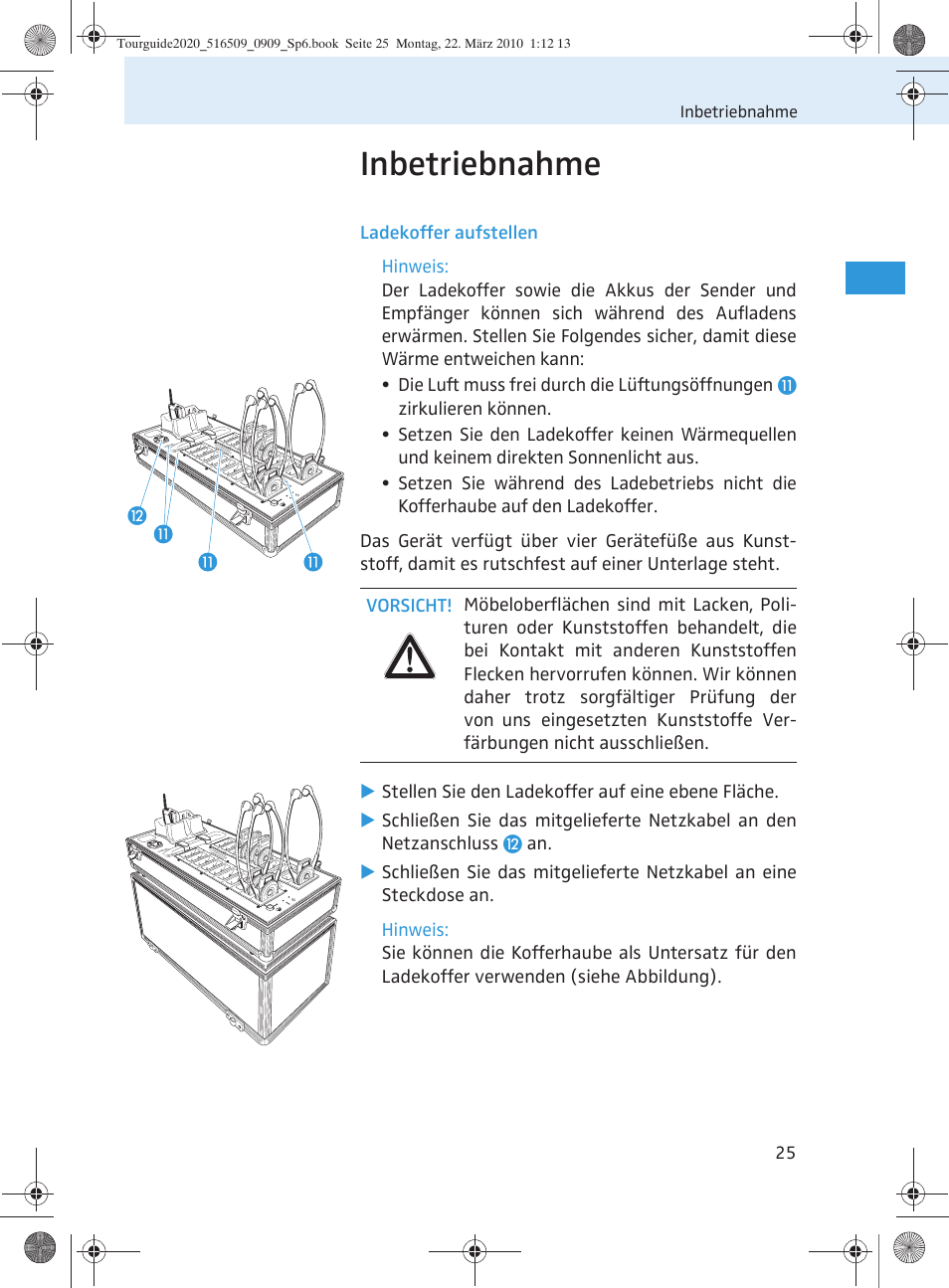 Inbetriebnahme | Sennheiser SR 2020-D User Manual | Page 29 / 196