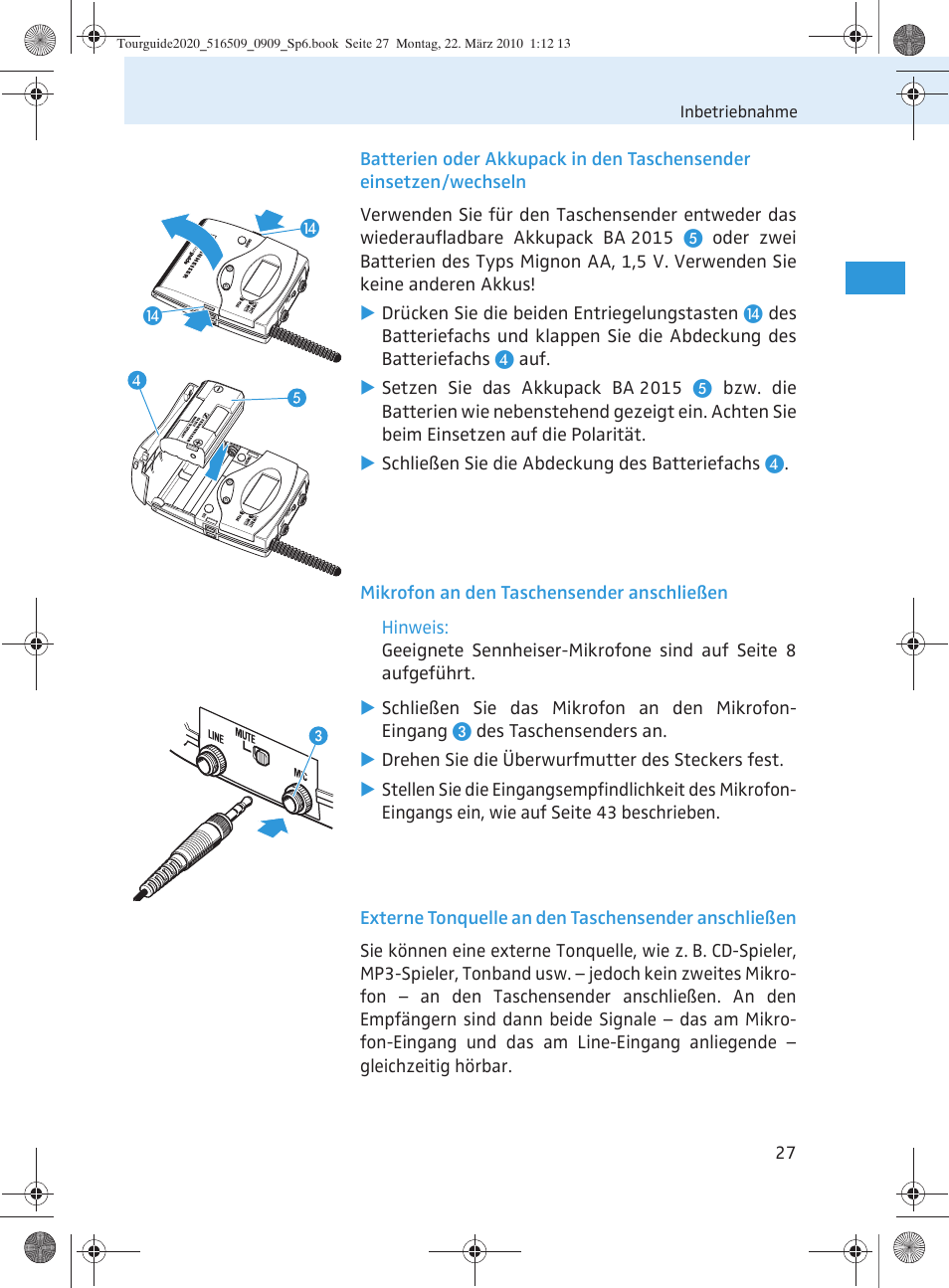 Sennheiser SR 2020-D User Manual | Page 31 / 196