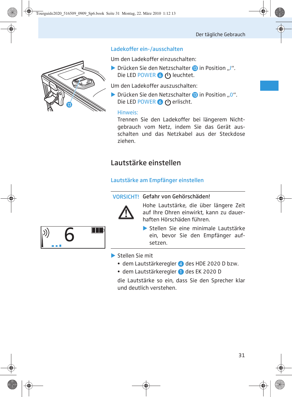 Lautstärke einstellen | Sennheiser SR 2020-D User Manual | Page 35 / 196