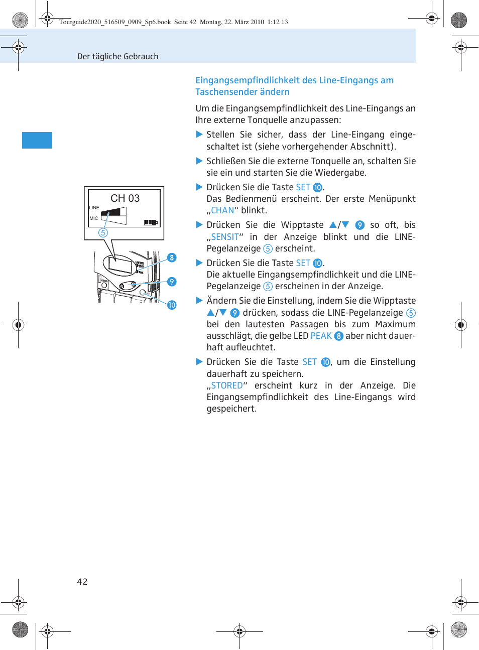 Sennheiser SR 2020-D User Manual | Page 46 / 196