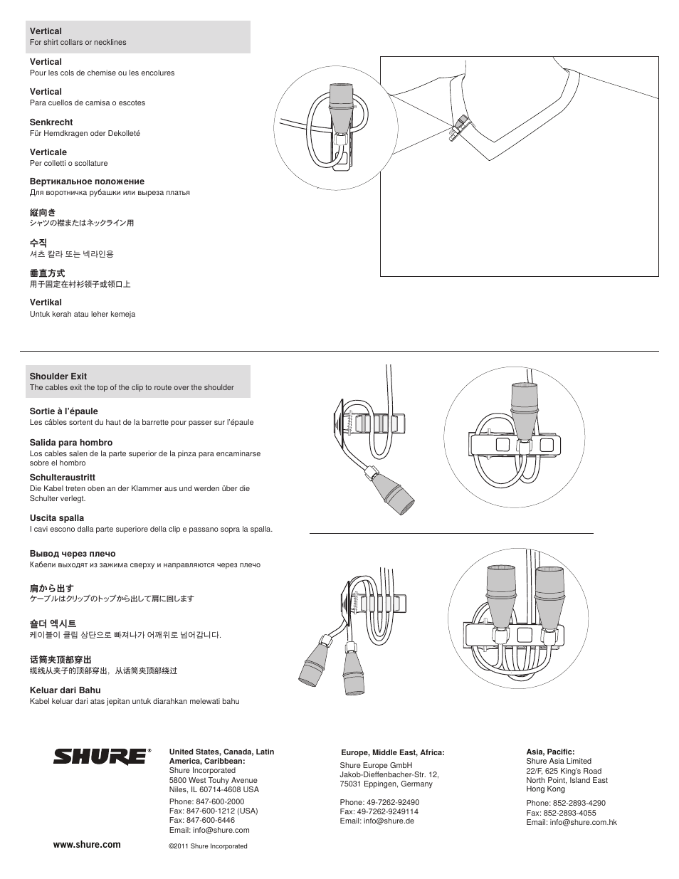 Shure MX150 User Manual | Page 2 / 22