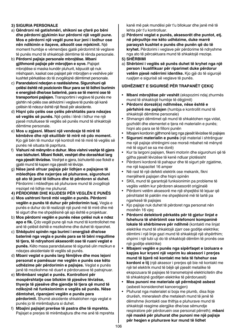 Skil 1758 AA User Manual | Page 106 / 120