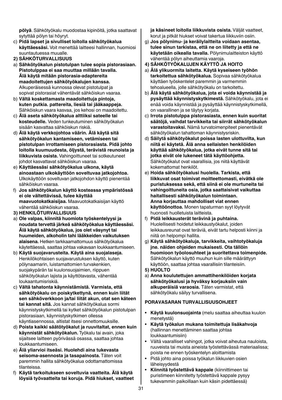 Skil 1758 AA User Manual | Page 31 / 120