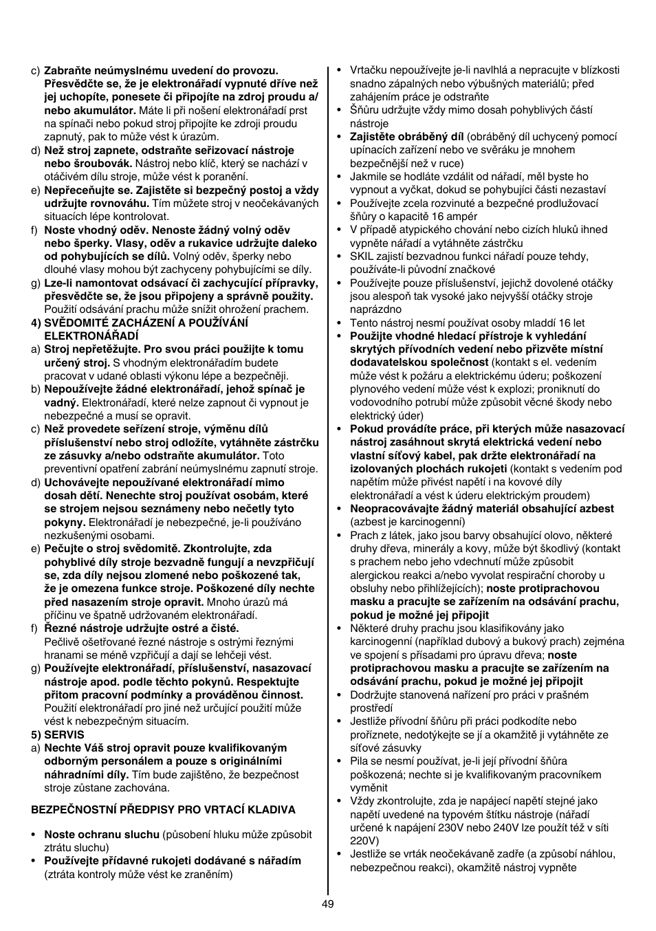 Skil 1758 AA User Manual | Page 49 / 120