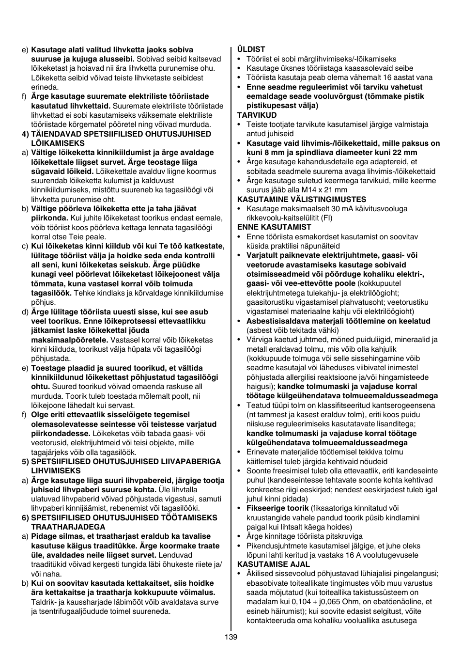 Skil 9345 AG User Manual | Page 139 / 176