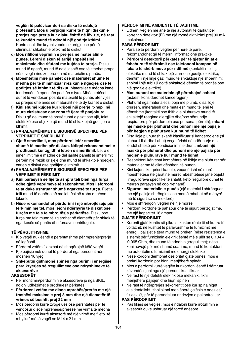 Skil 9345 AG User Manual | Page 161 / 176