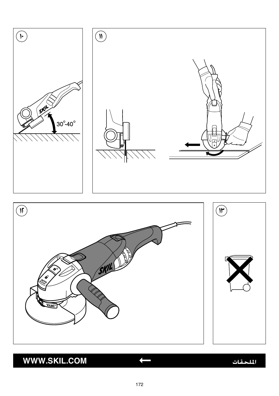 Skil 9345 AG User Manual | Page 172 / 176