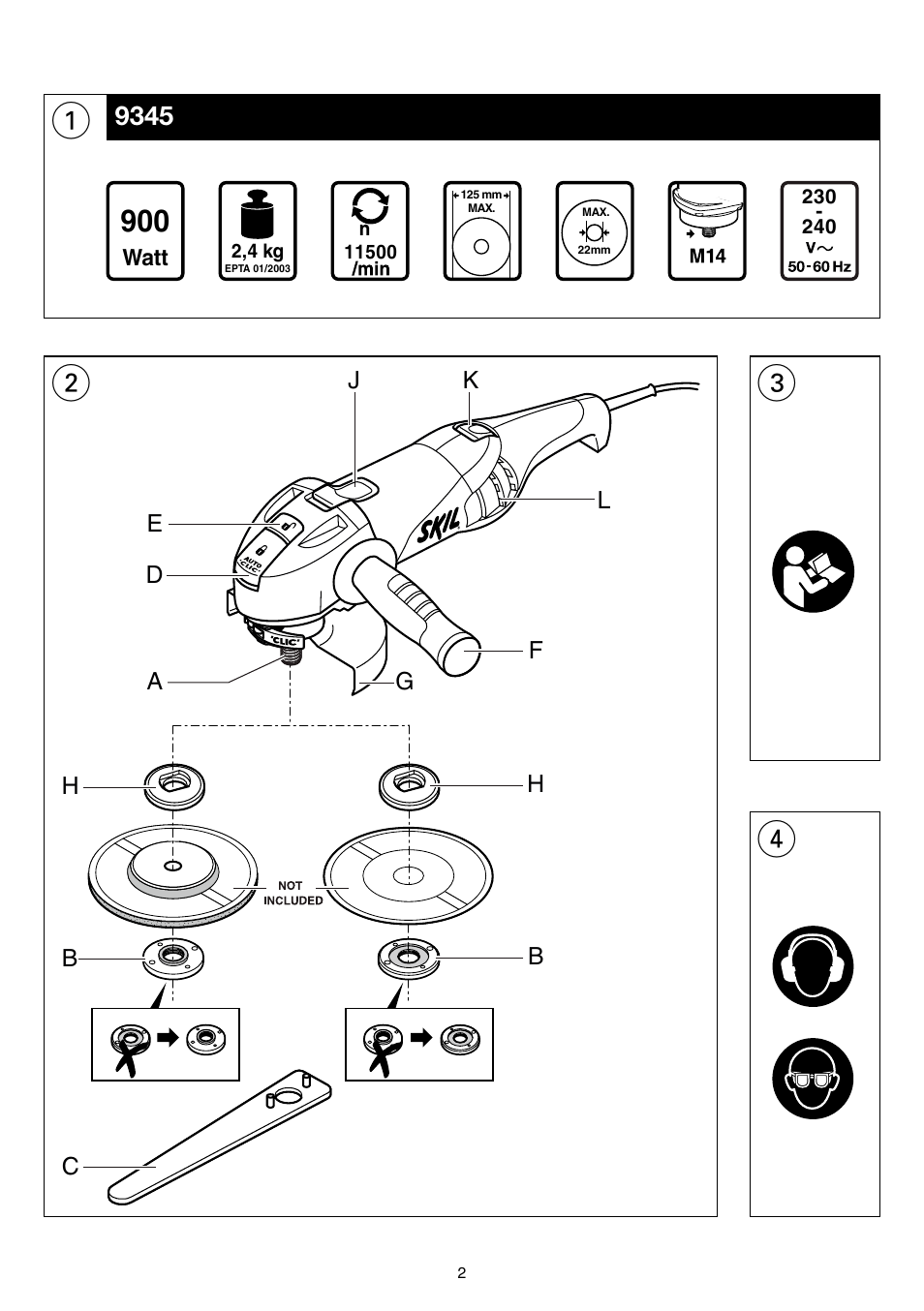 Skil 9345 AG User Manual | Page 2 / 176