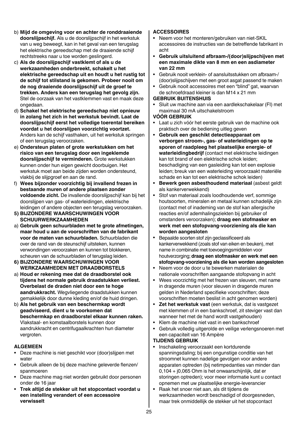 Skil 9345 AG User Manual | Page 25 / 176