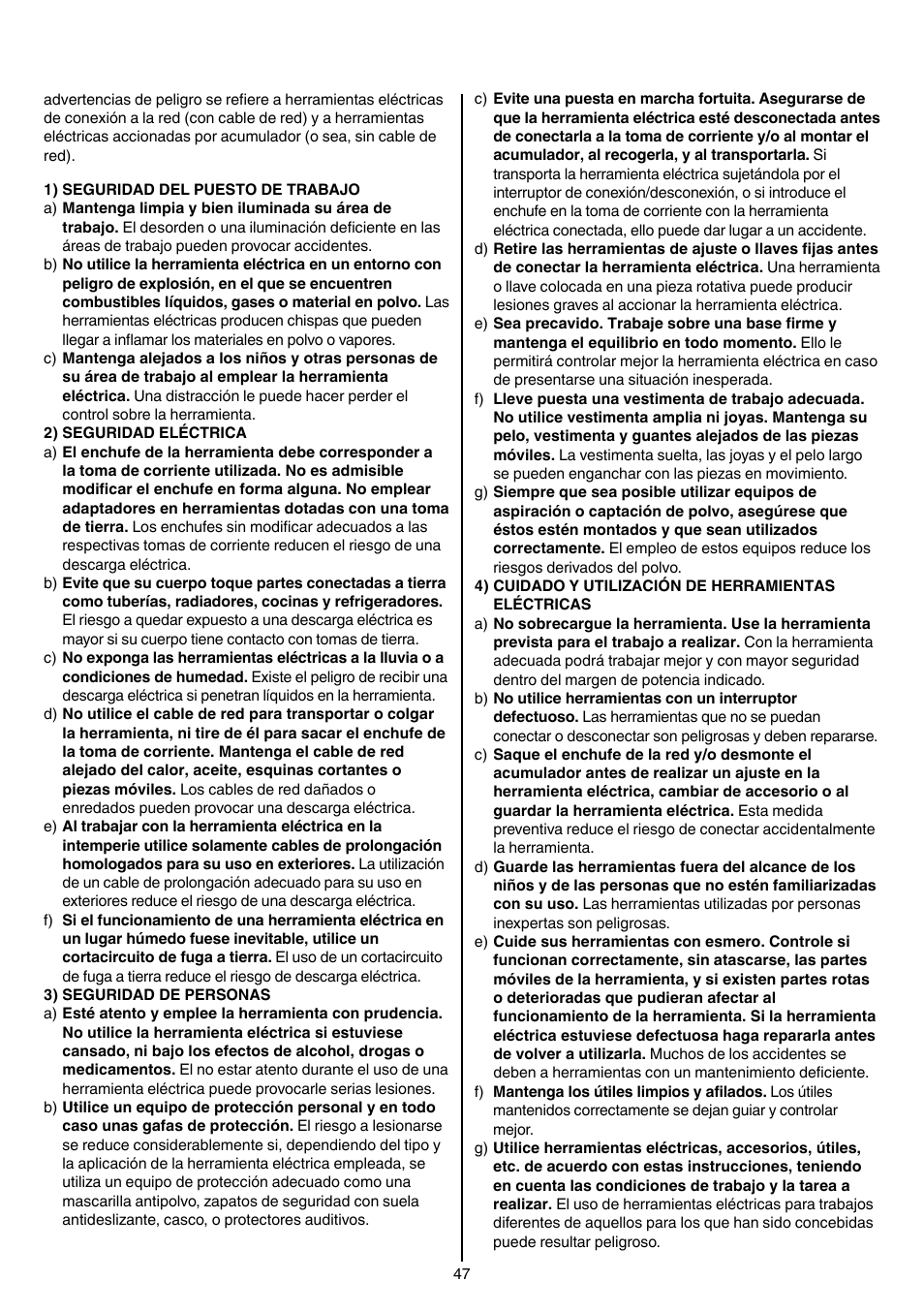 Skil 9345 AG User Manual | Page 47 / 176