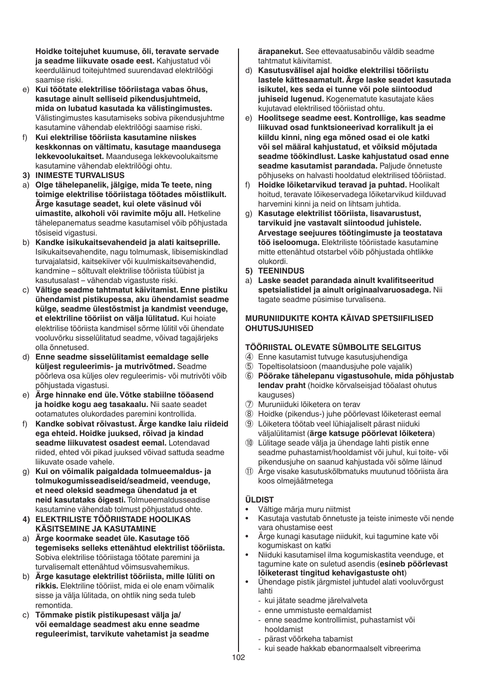 Skil 0715 RT User Manual | Page 102 / 132