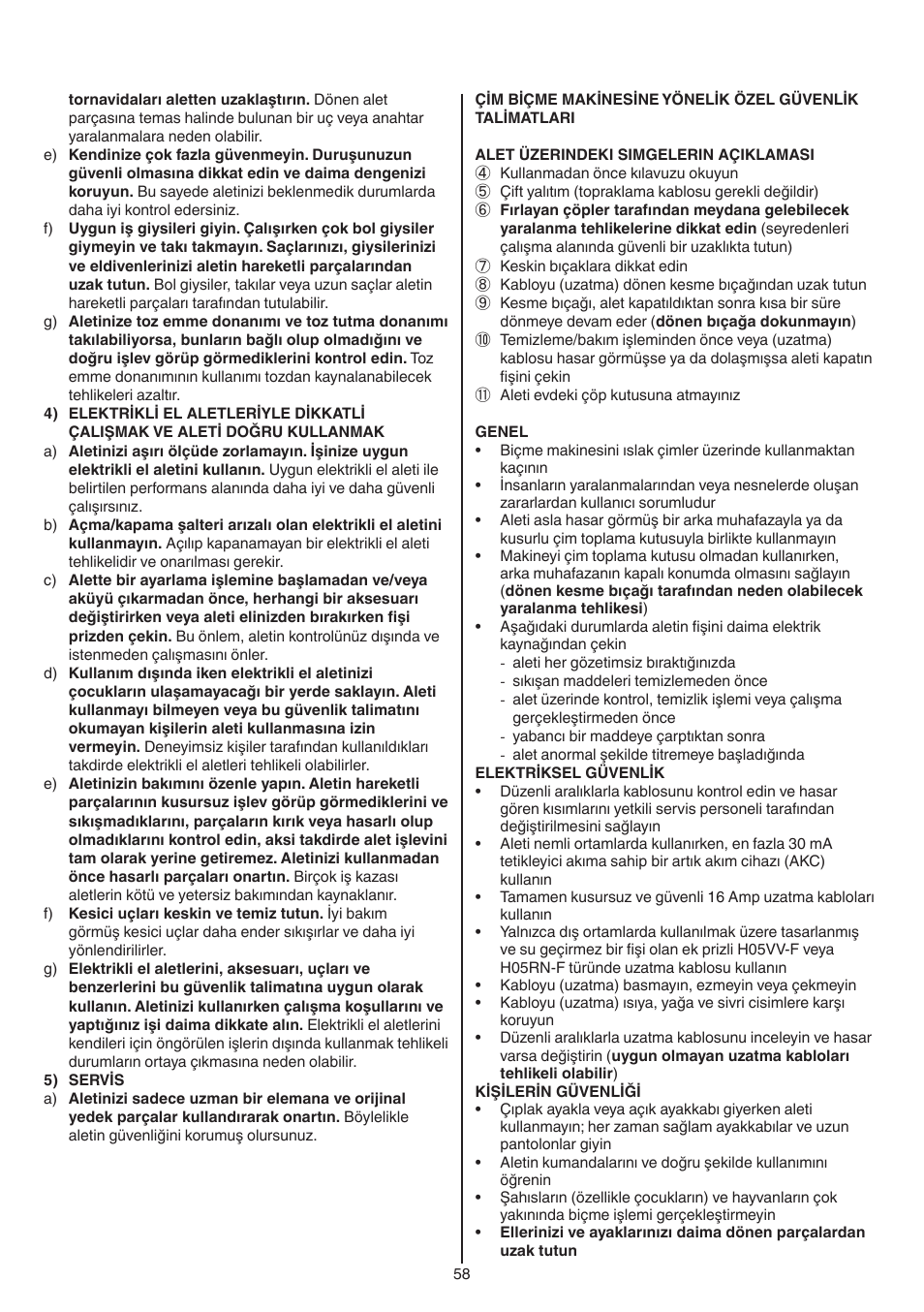 Skil 0715 RT User Manual | Page 58 / 132