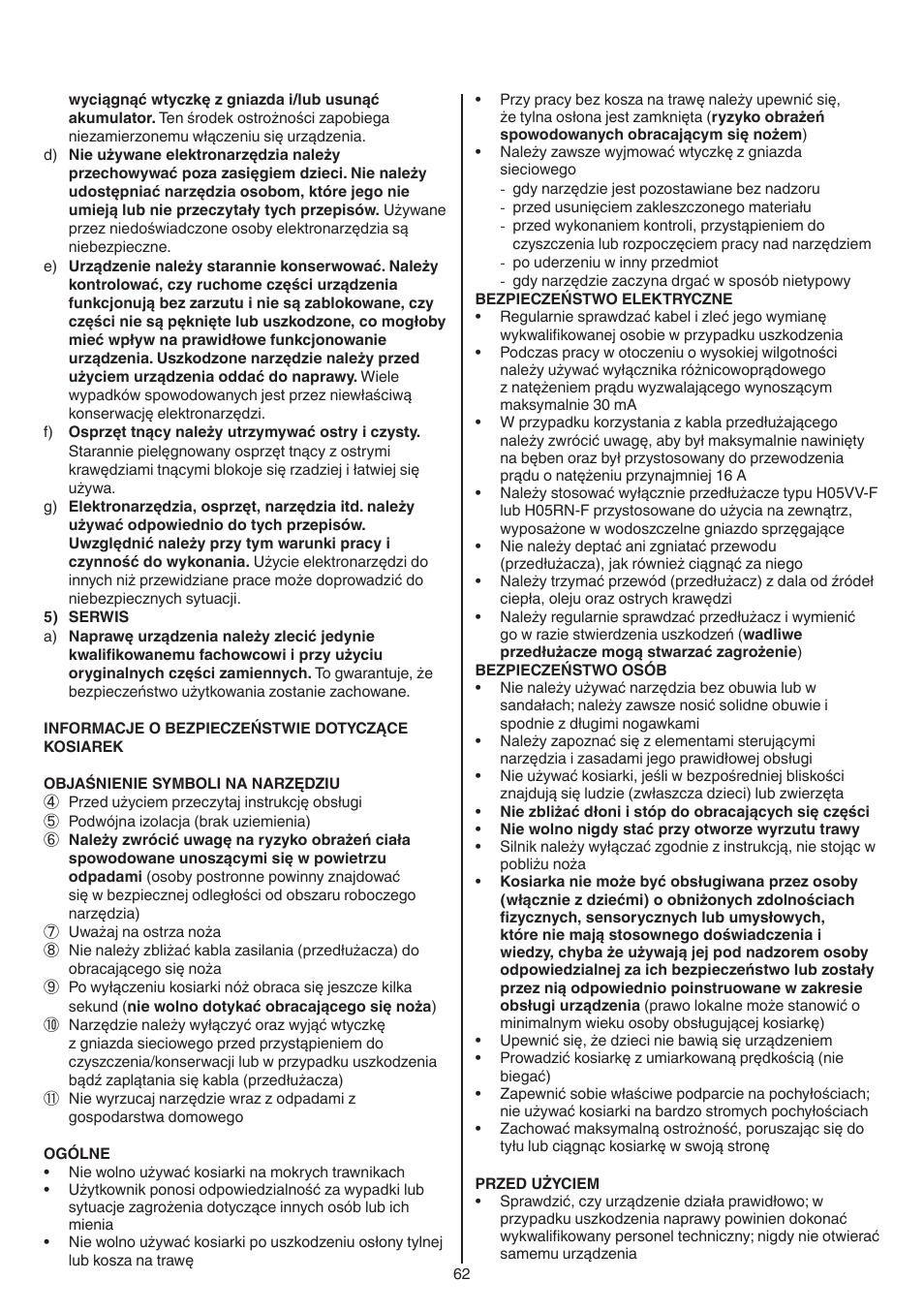 Skil 0715 RT User Manual | Page 62 / 132