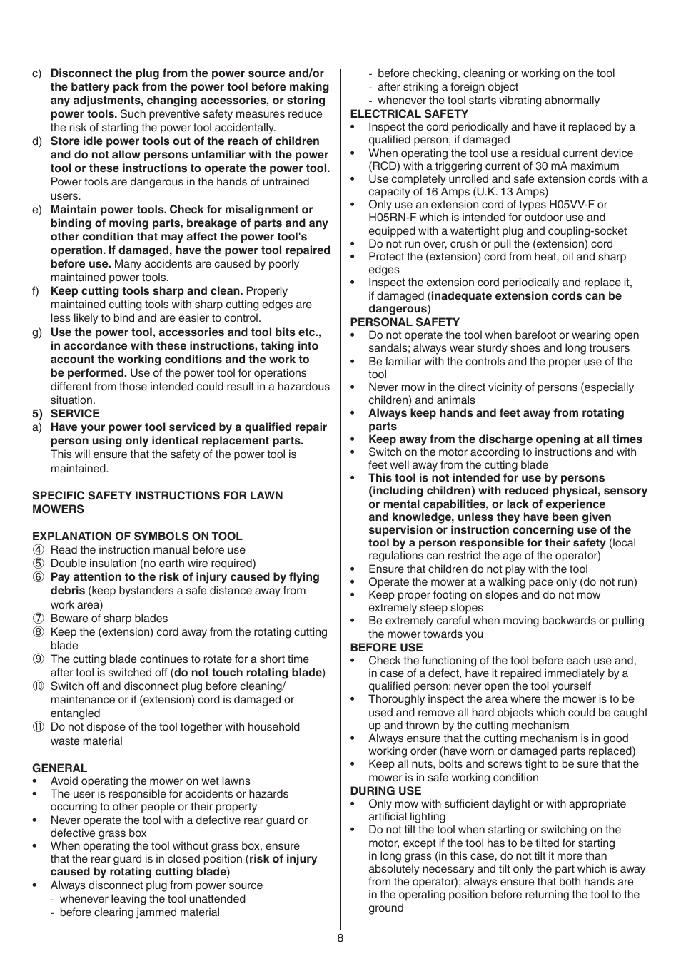 Skil 0715 RT User Manual | Page 8 / 132