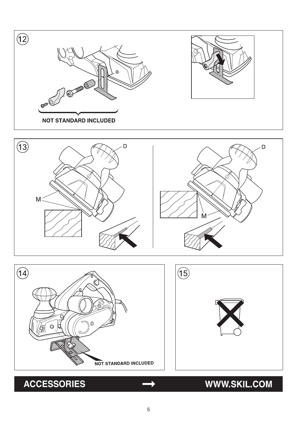 Accessories | Skil 1565 AA User Manual | Page 5 / 112