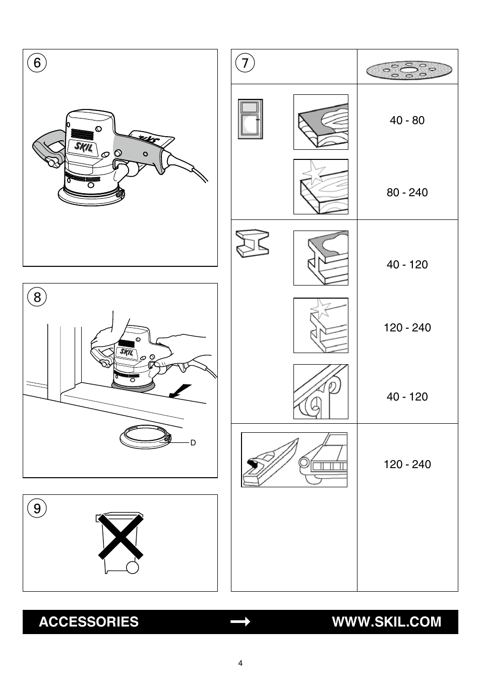 Skil 7405 AA User Manual | Page 4 / 104