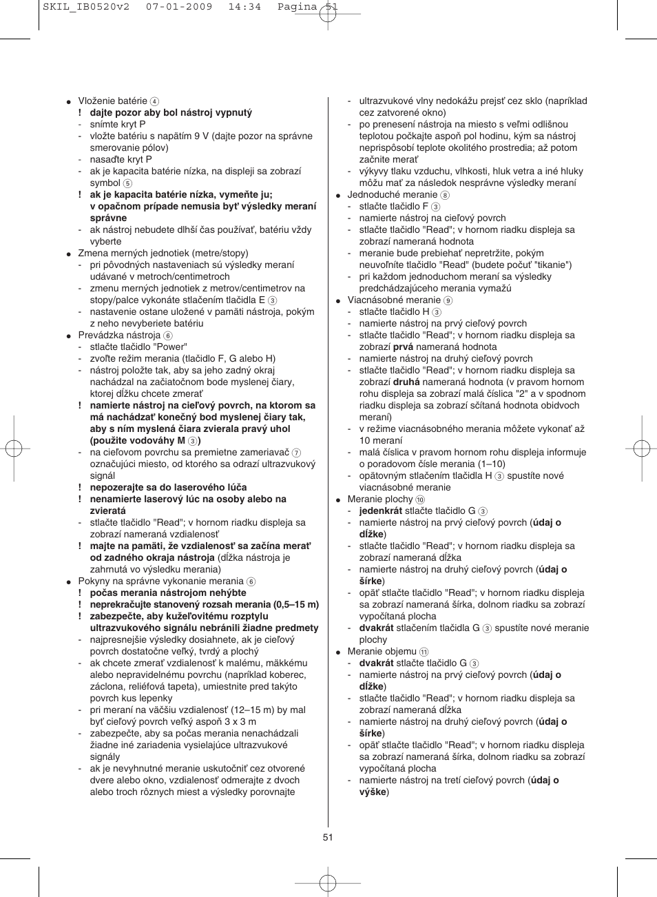 Skil 0520 AA User Manual | Page 51 / 68