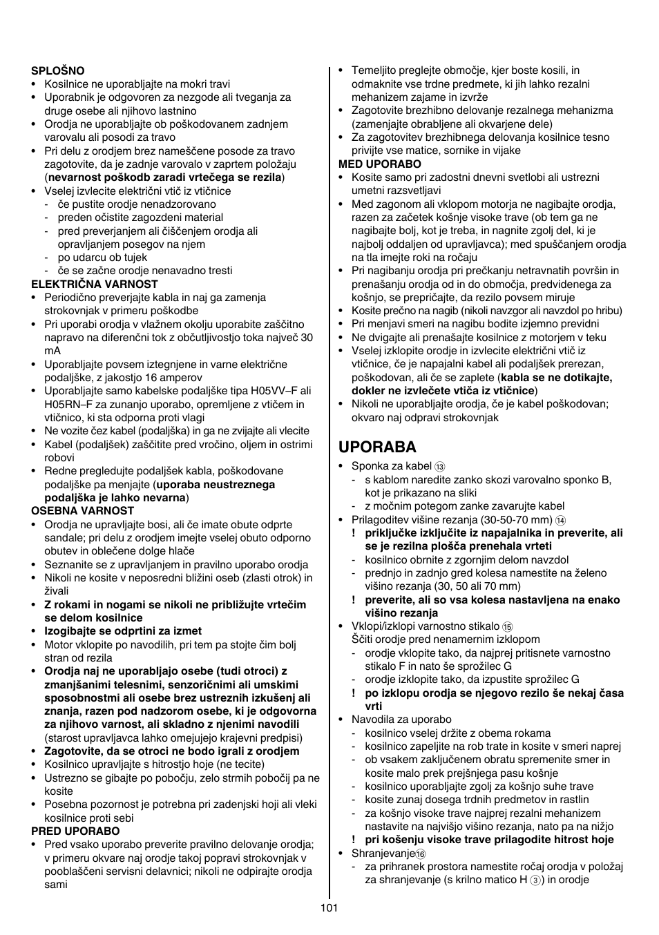 Uporaba | Skil 0710 RT User Manual | Page 101 / 136