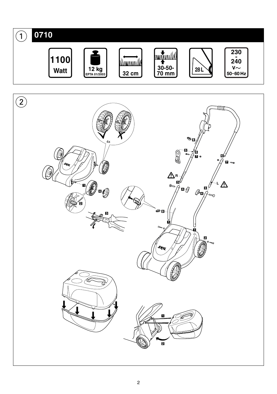 ʾʾʽʽ | Skil 0710 RT User Manual | Page 2 / 136