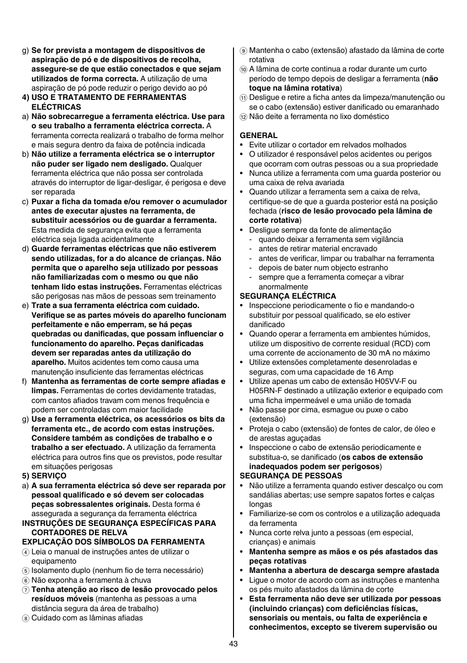 Skil 0710 RT User Manual | Page 43 / 136