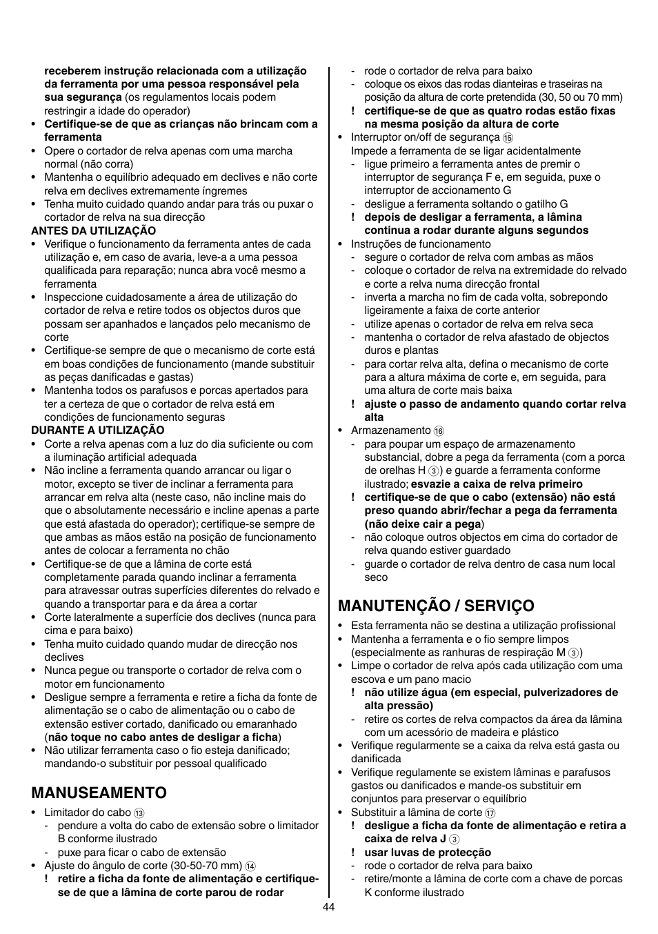 Manuseamento, Manutenção / serviço | Skil 0710 RT User Manual | Page 44 / 136