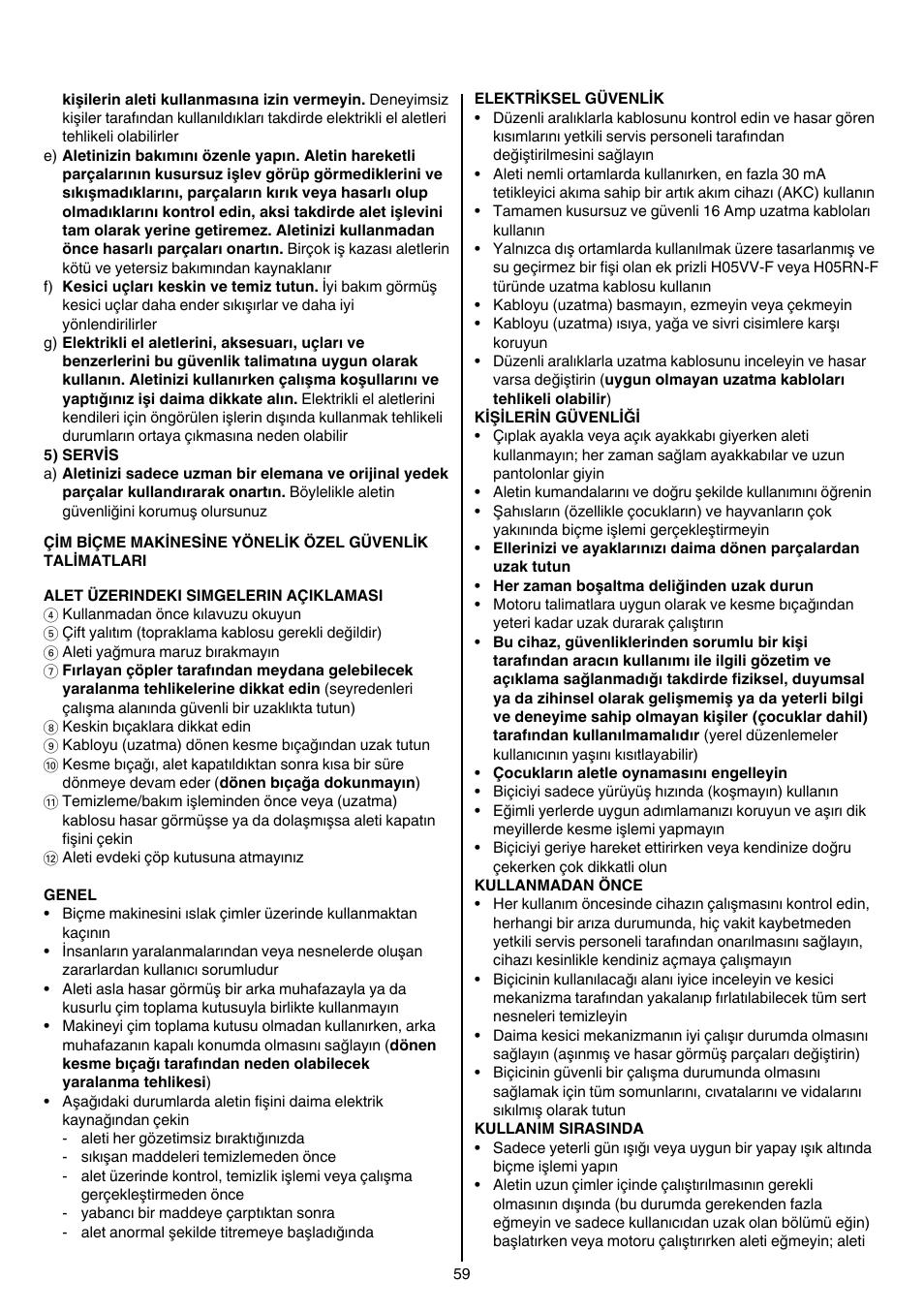 Skil 0710 RT User Manual | Page 59 / 136