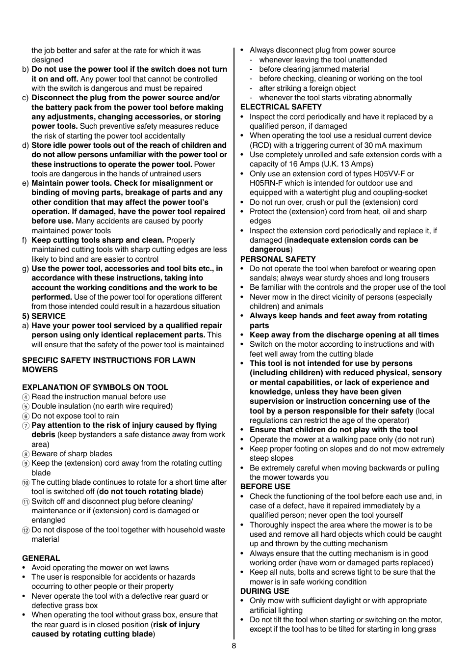 Skil 0710 RT User Manual | Page 8 / 136