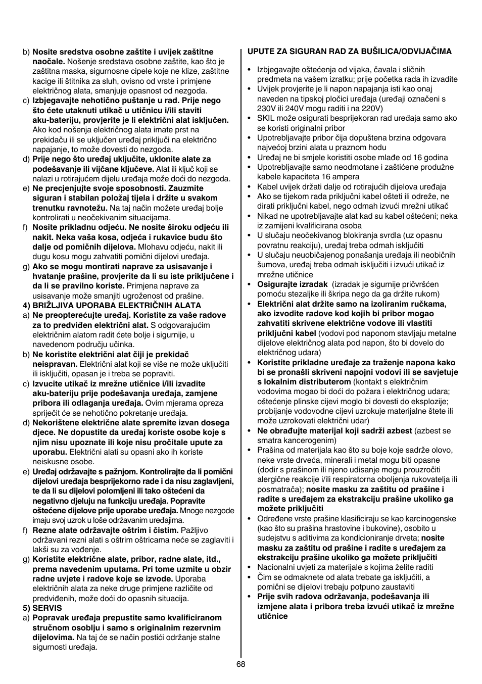 Skil 6220 (F0156220 . . ) User Manual | Page 68 / 100
