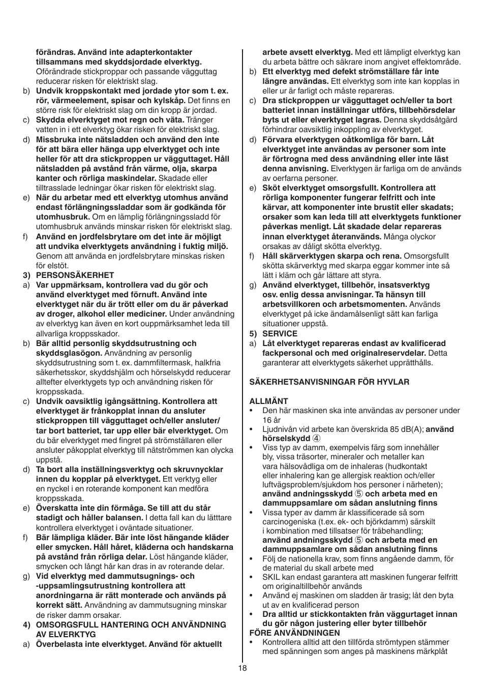 Skil 1558 AA User Manual | Page 18 / 104