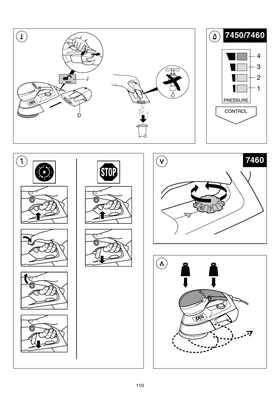 Skil 7450 AA User Manual | Page 110 / 112