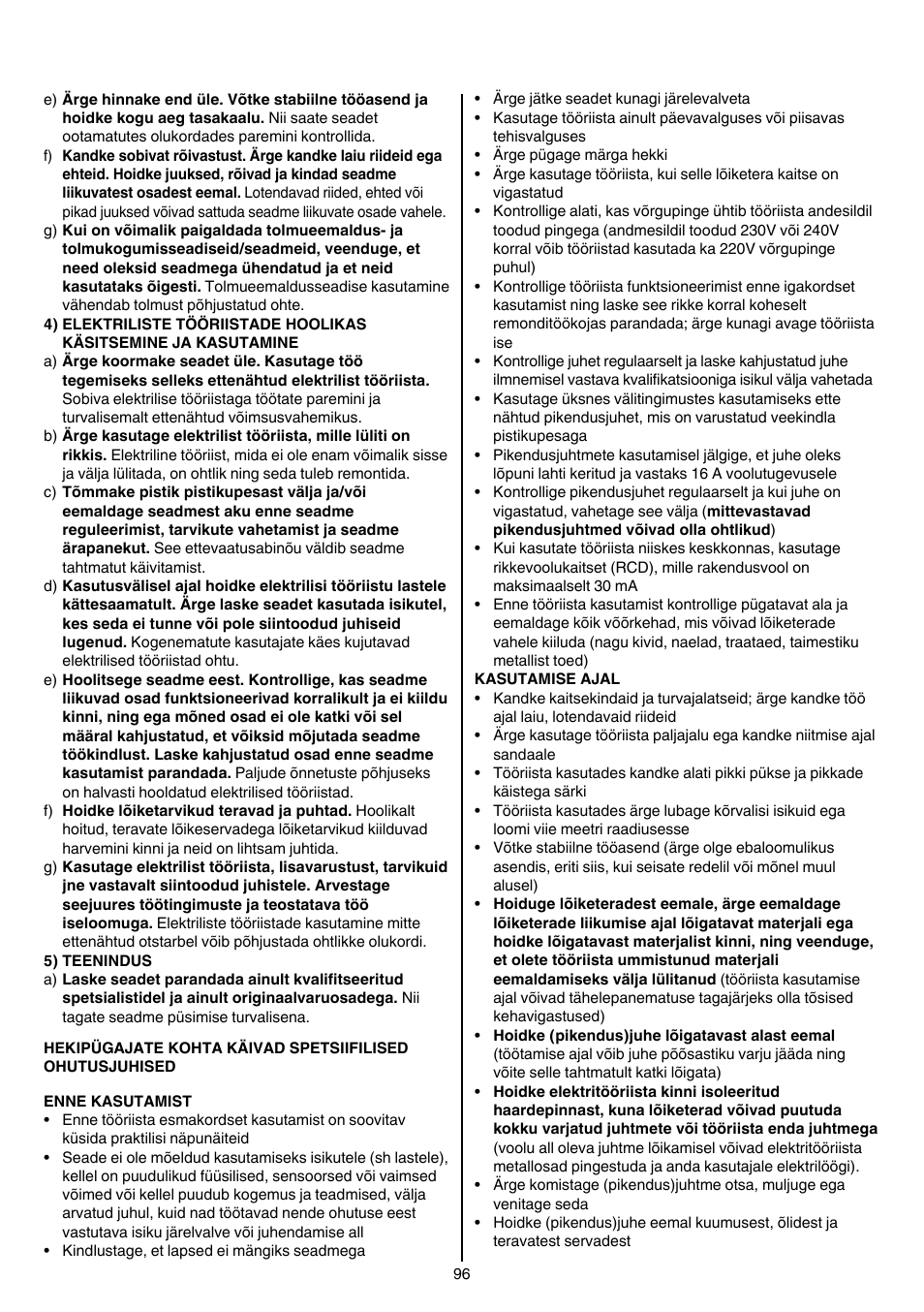 Skil 0745 RT User Manual | Page 96 / 124