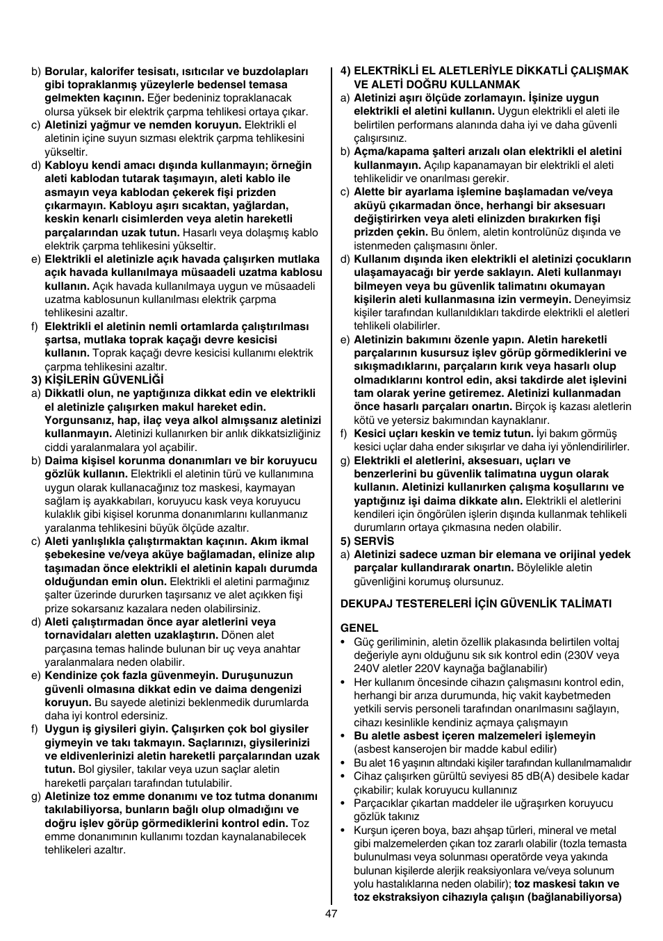 Skil 4381 AA User Manual | Page 47 / 108