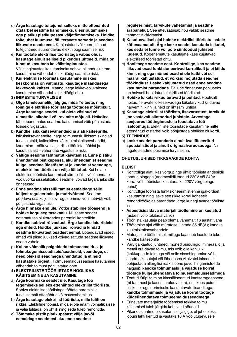 Skil 4381 AA User Manual | Page 82 / 108
