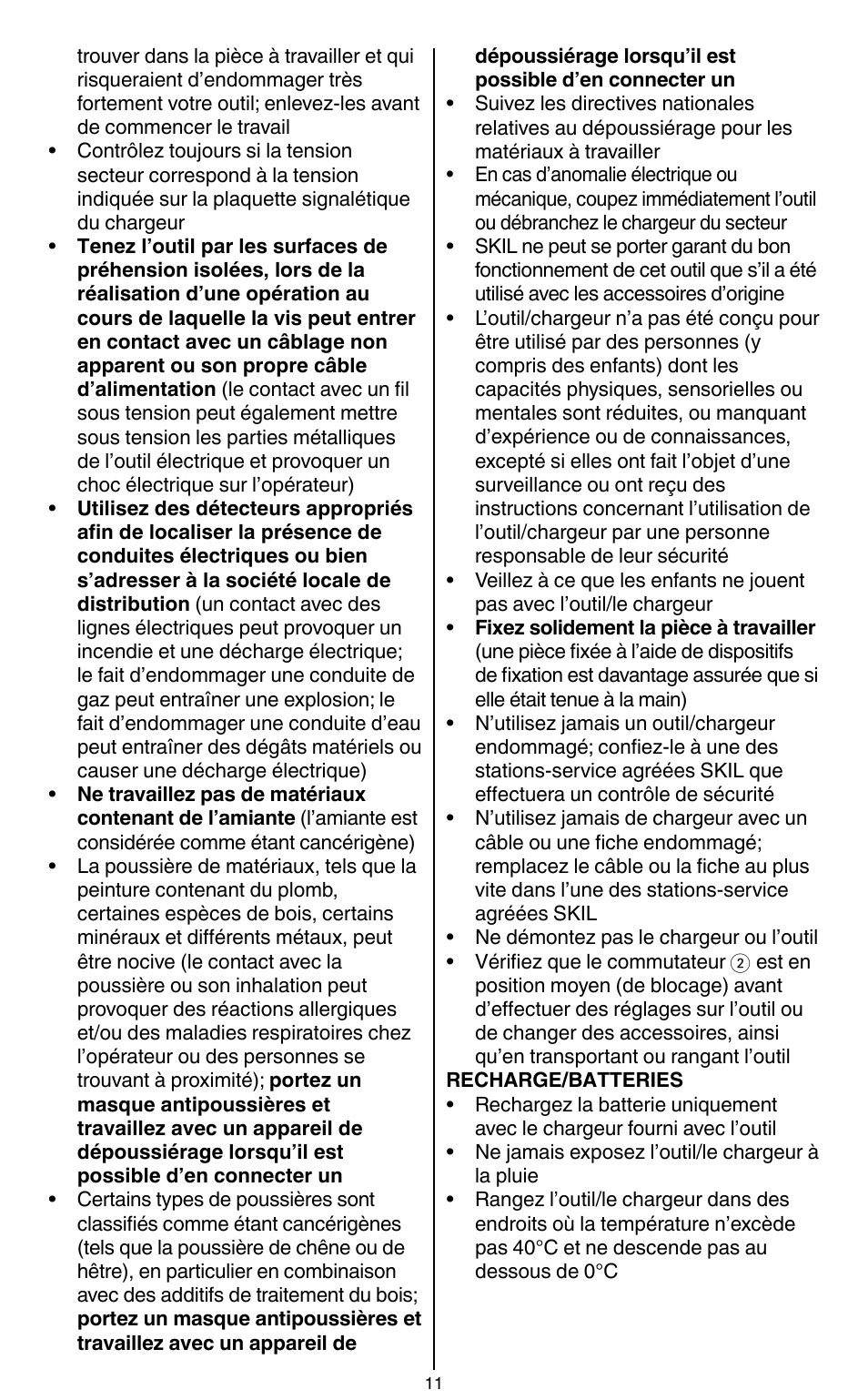 Skil 2436 AA User Manual | Page 11 / 164