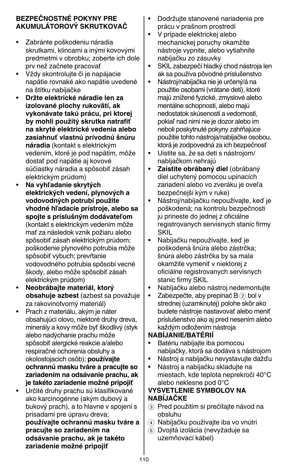 Skil 2436 AA User Manual | Page 110 / 164