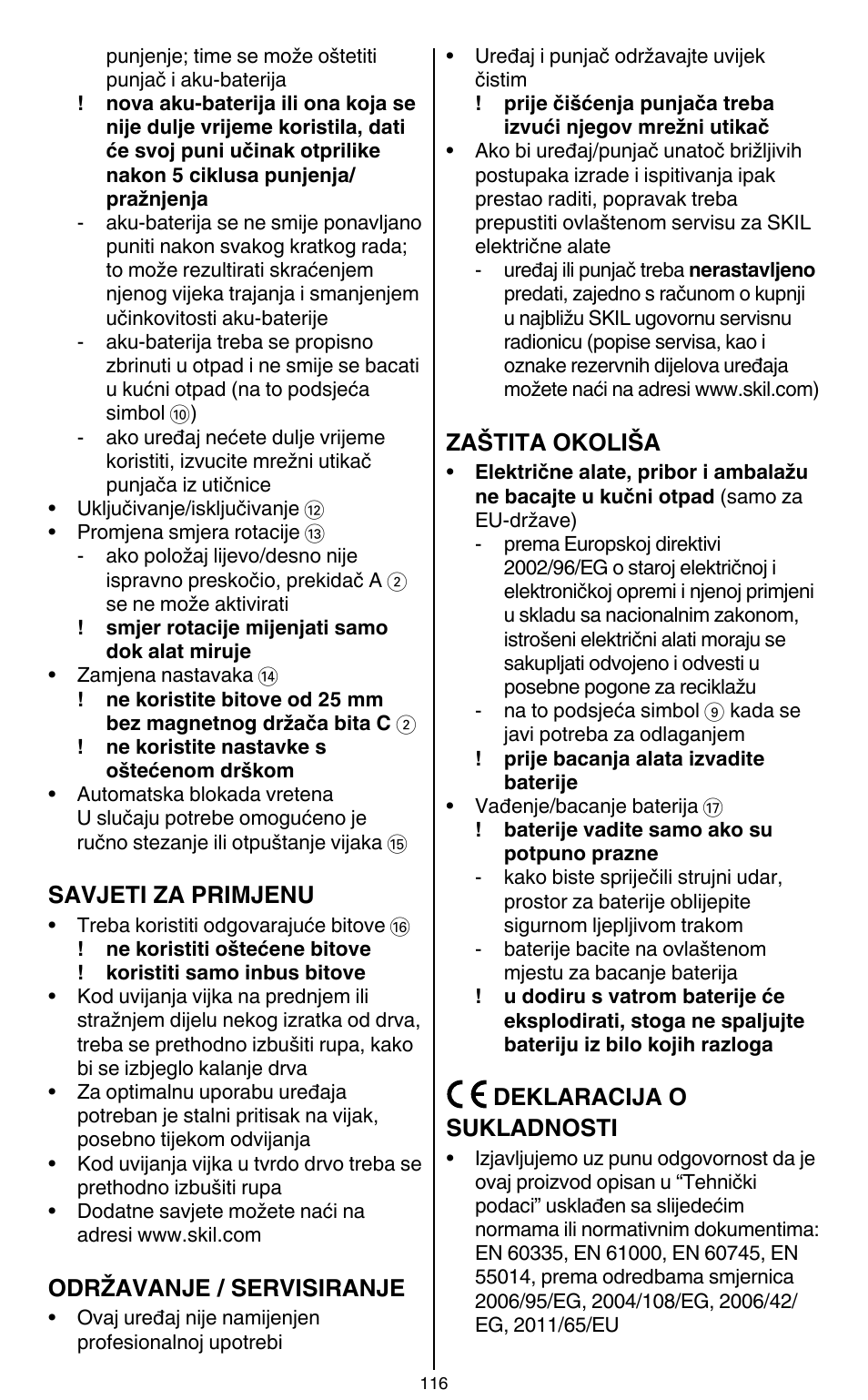 Skil 2436 AA User Manual | Page 116 / 164