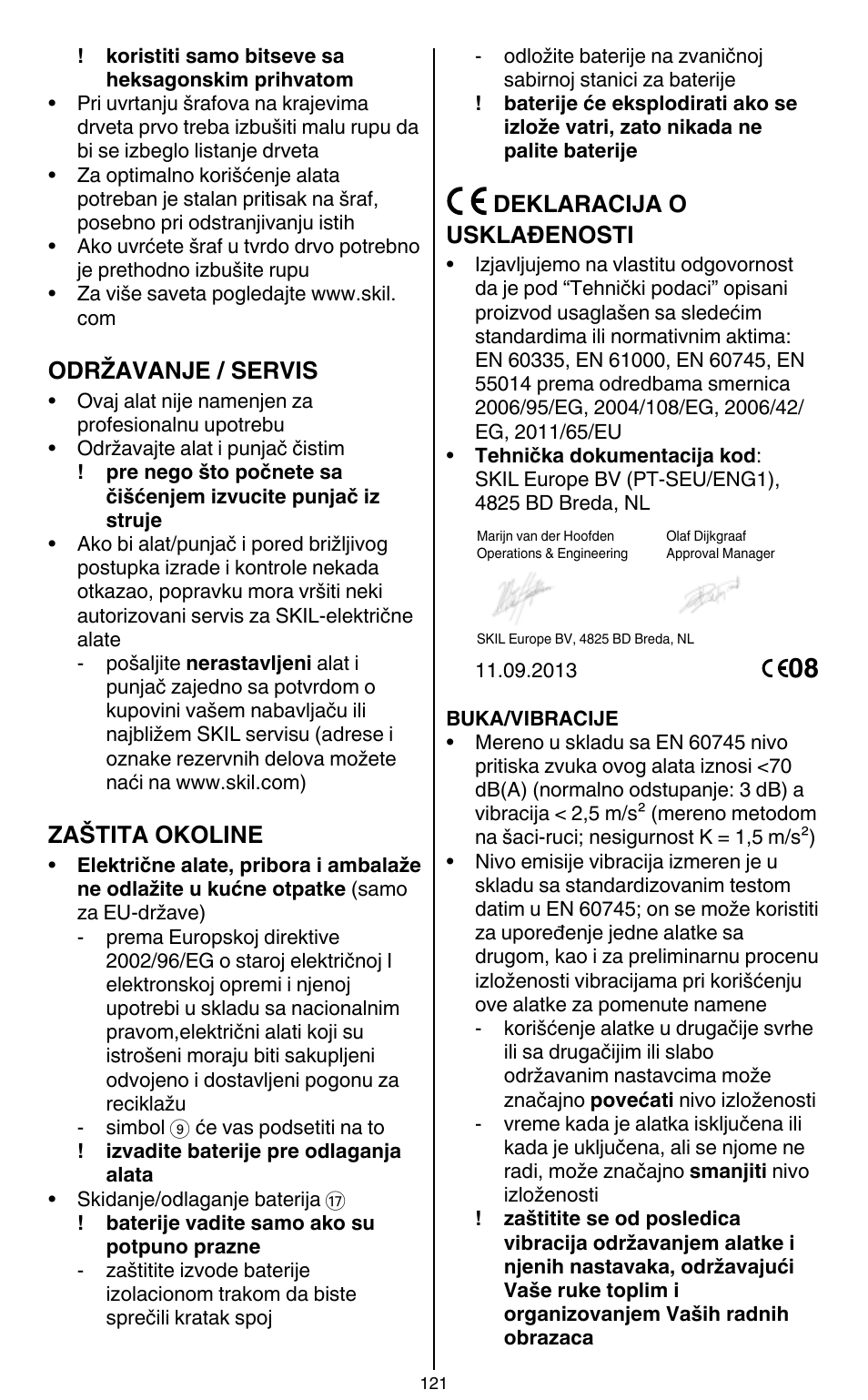 Skil 2436 AA User Manual | Page 121 / 164