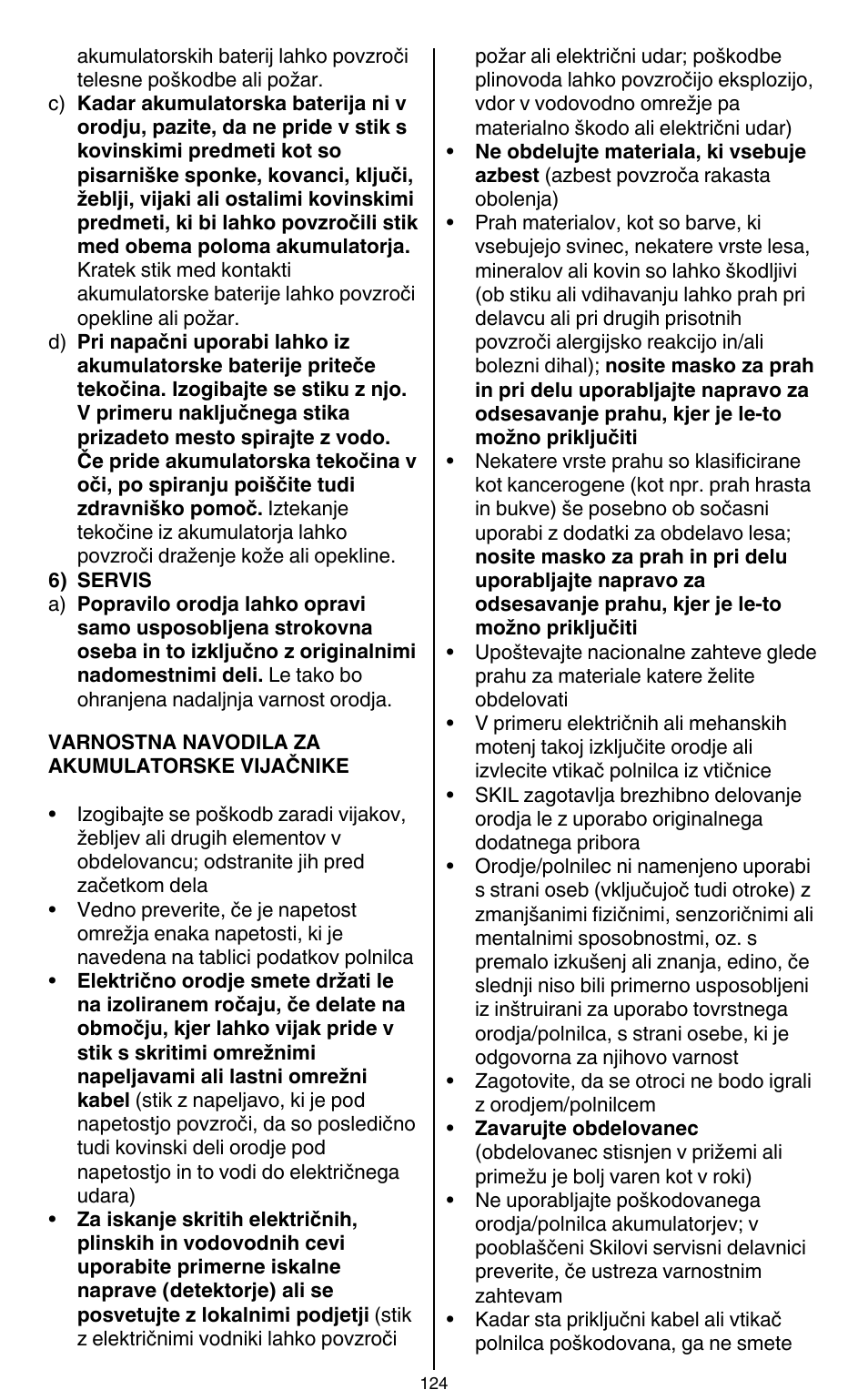 Skil 2436 AA User Manual | Page 124 / 164