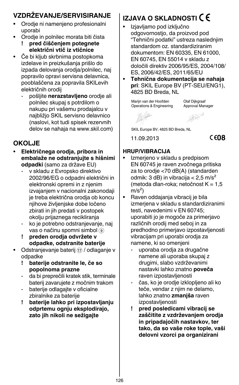 Skil 2436 AA User Manual | Page 126 / 164