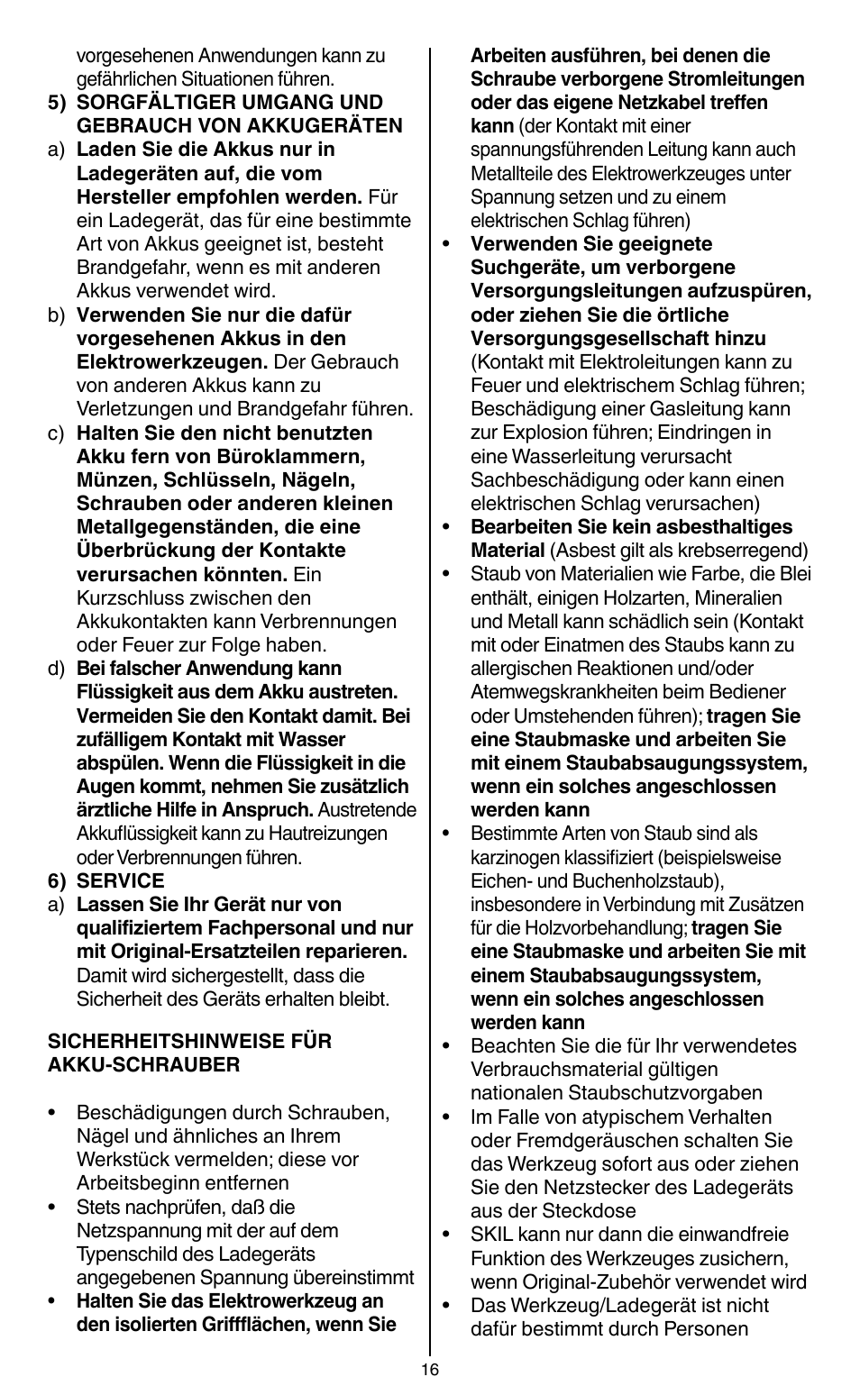 Skil 2436 AA User Manual | Page 16 / 164