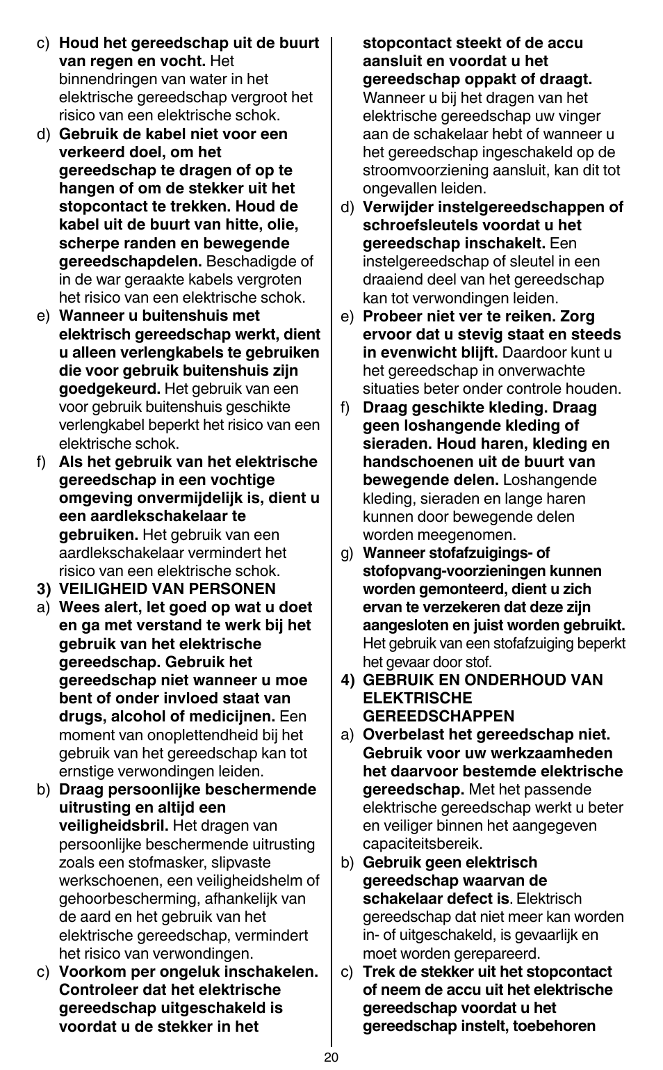 Skil 2436 AA User Manual | Page 20 / 164