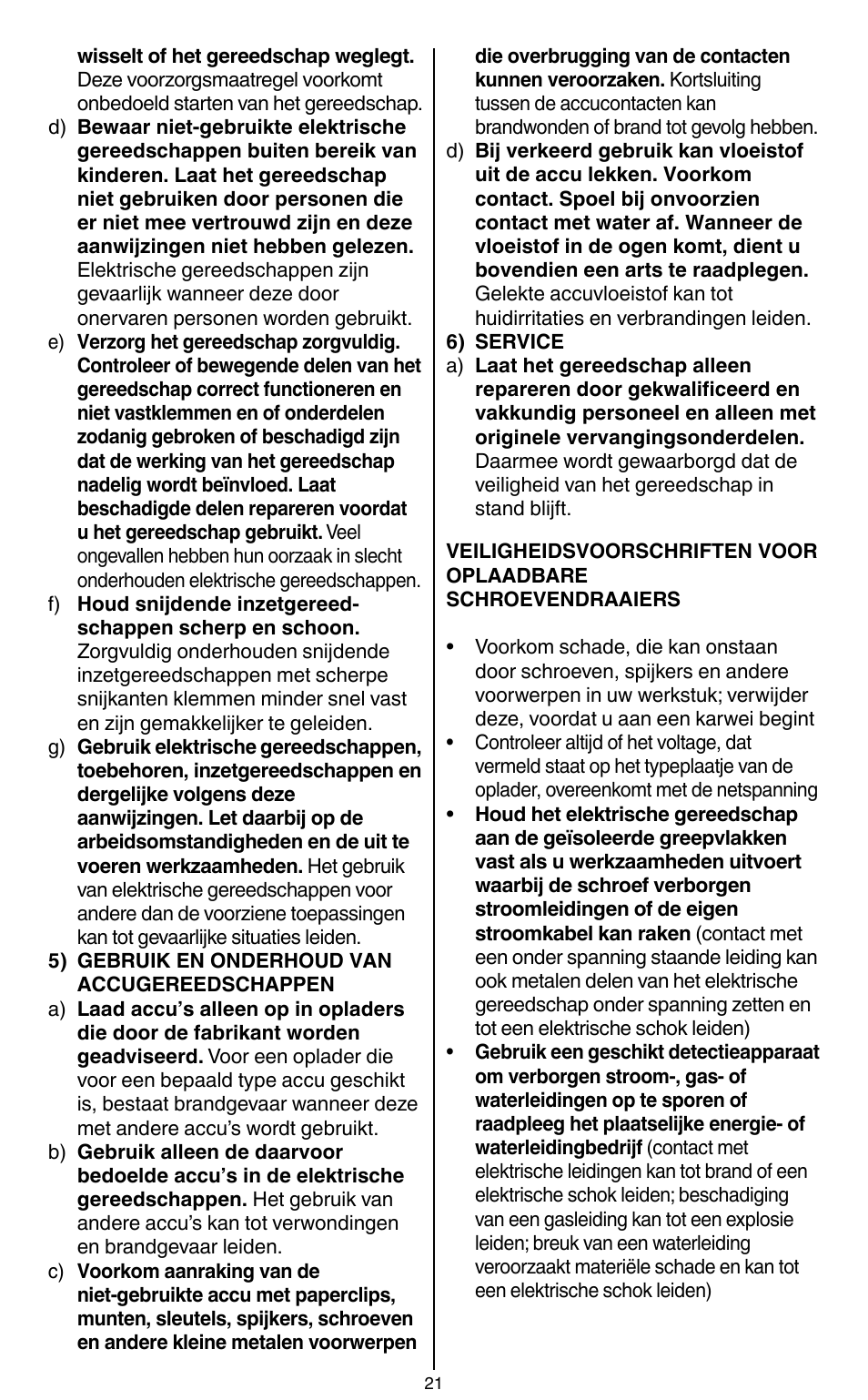 Skil 2436 AA User Manual | Page 21 / 164